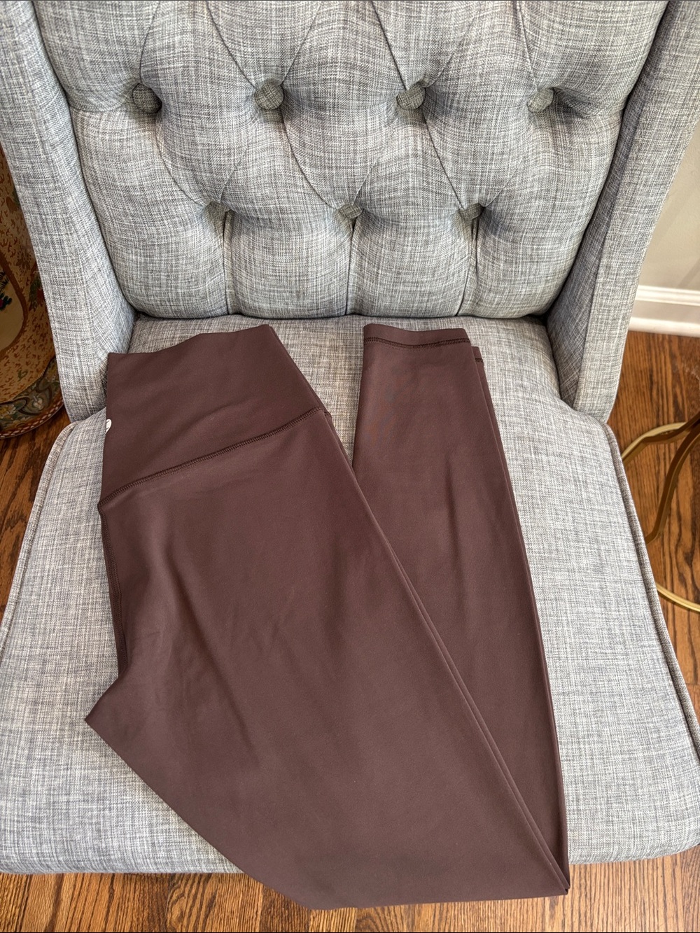 High-Waist Women's Leggings in Chocolate Brown